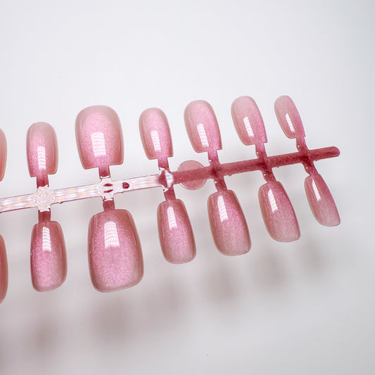 Begonia Gleam – Press-on Fingernägel, Cat-Eye – NEXANAILS®