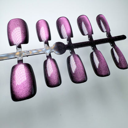 Velvet Nebula – Press-on Fingernägel, Cat-Eye – NEXANAILS®